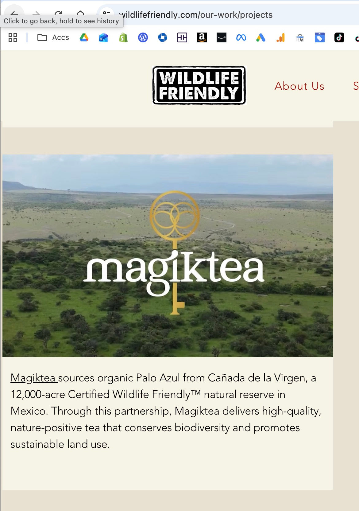 First & Only Palo Azul Brand to Become Wildlife Friendly Certified