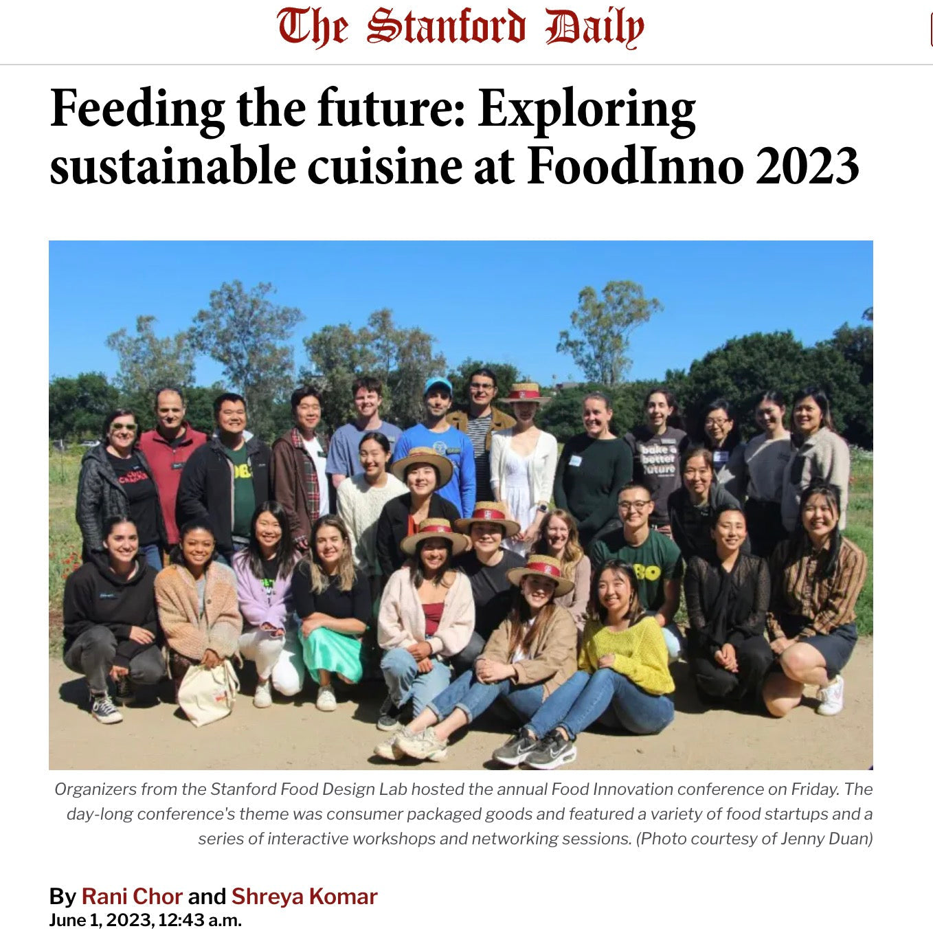 Stanford FoodInno Chose Magiktea as Innovative Brand 2023