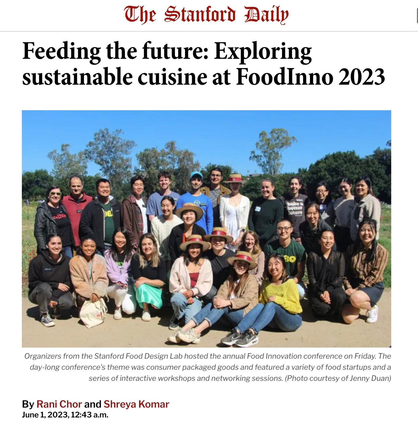 Stanford FoodInno Chose Magiktea as Innovative Brand 2023